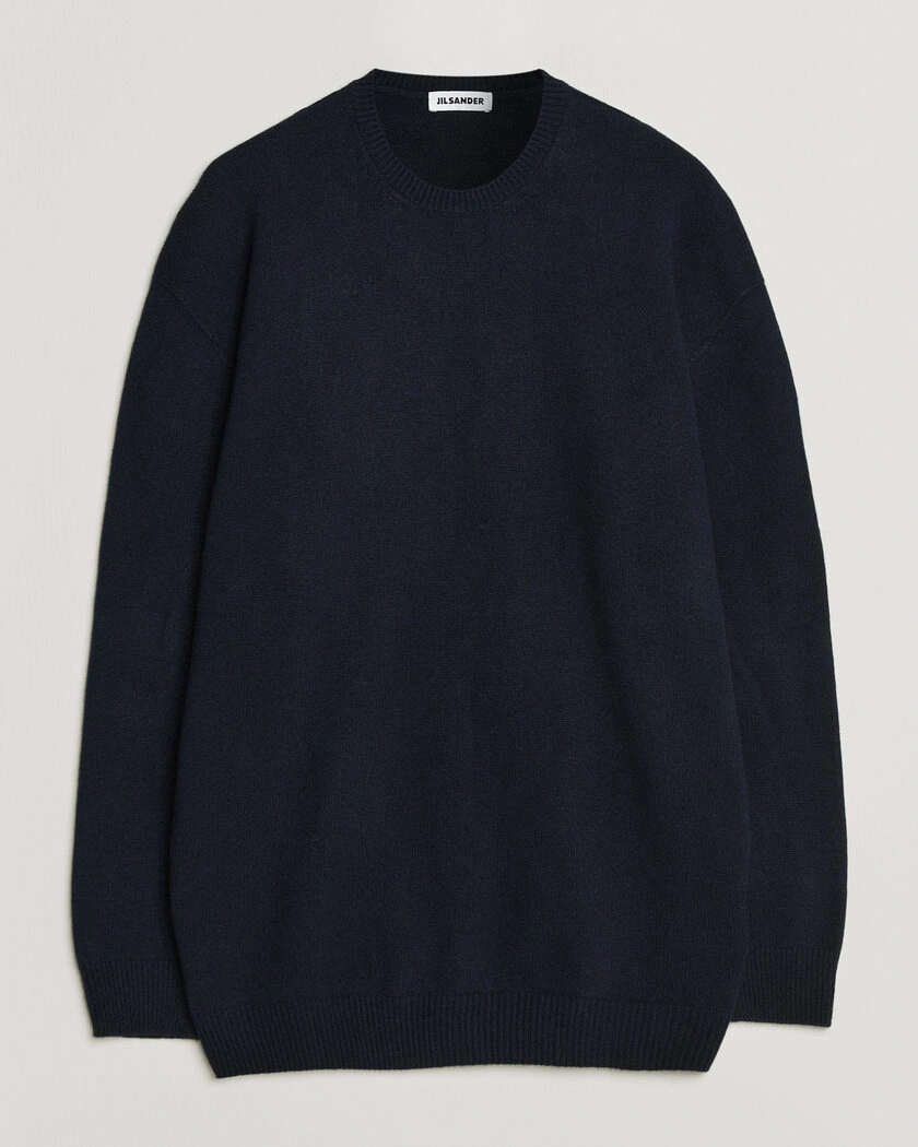 Jil Sander Wool/Cashmere Seamless Sweater Navy – Blå