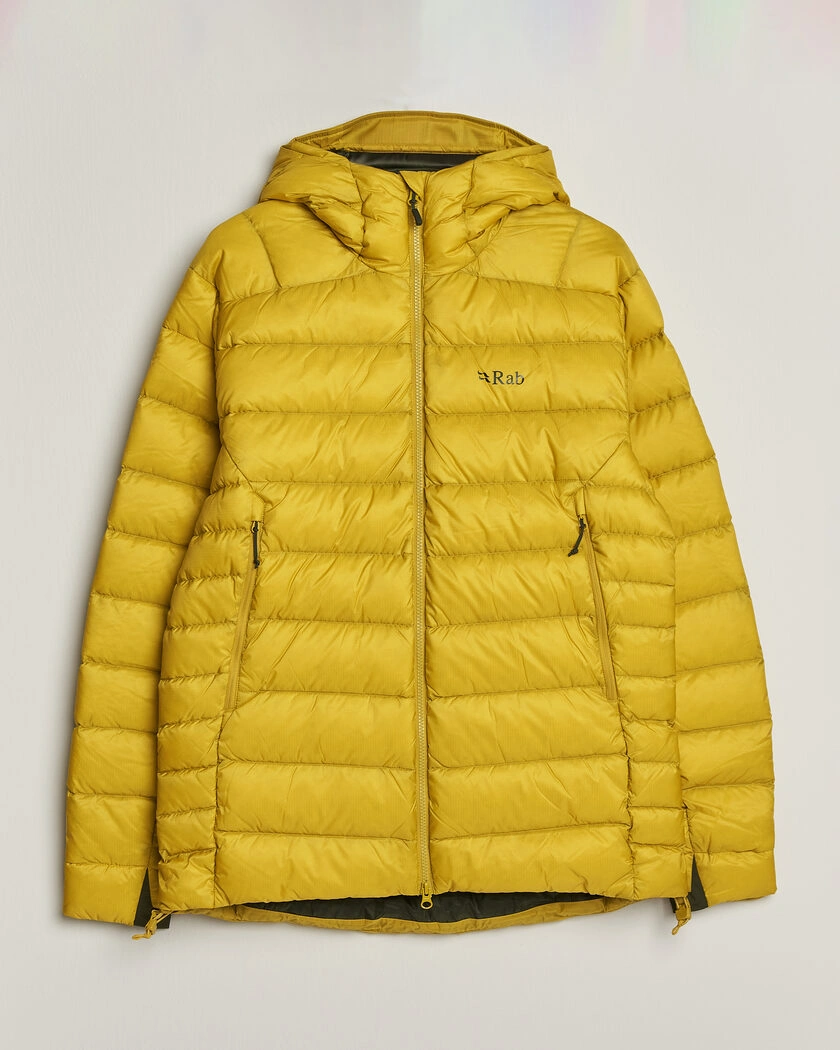 Rab Electron Pro Hoody Mid Down Jacket Dark Pollen – Gul