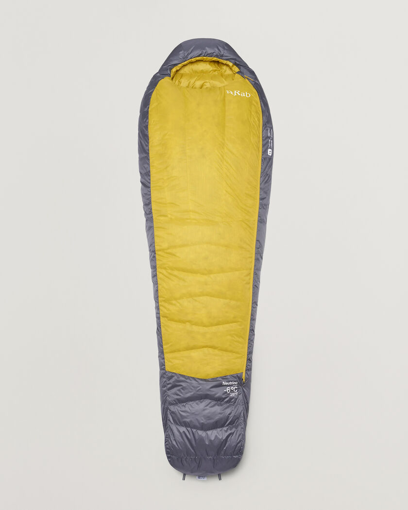 Rab Neutrino -6C Sleeping Bag Long Graphene/Dark Pollen – Flerfärgad