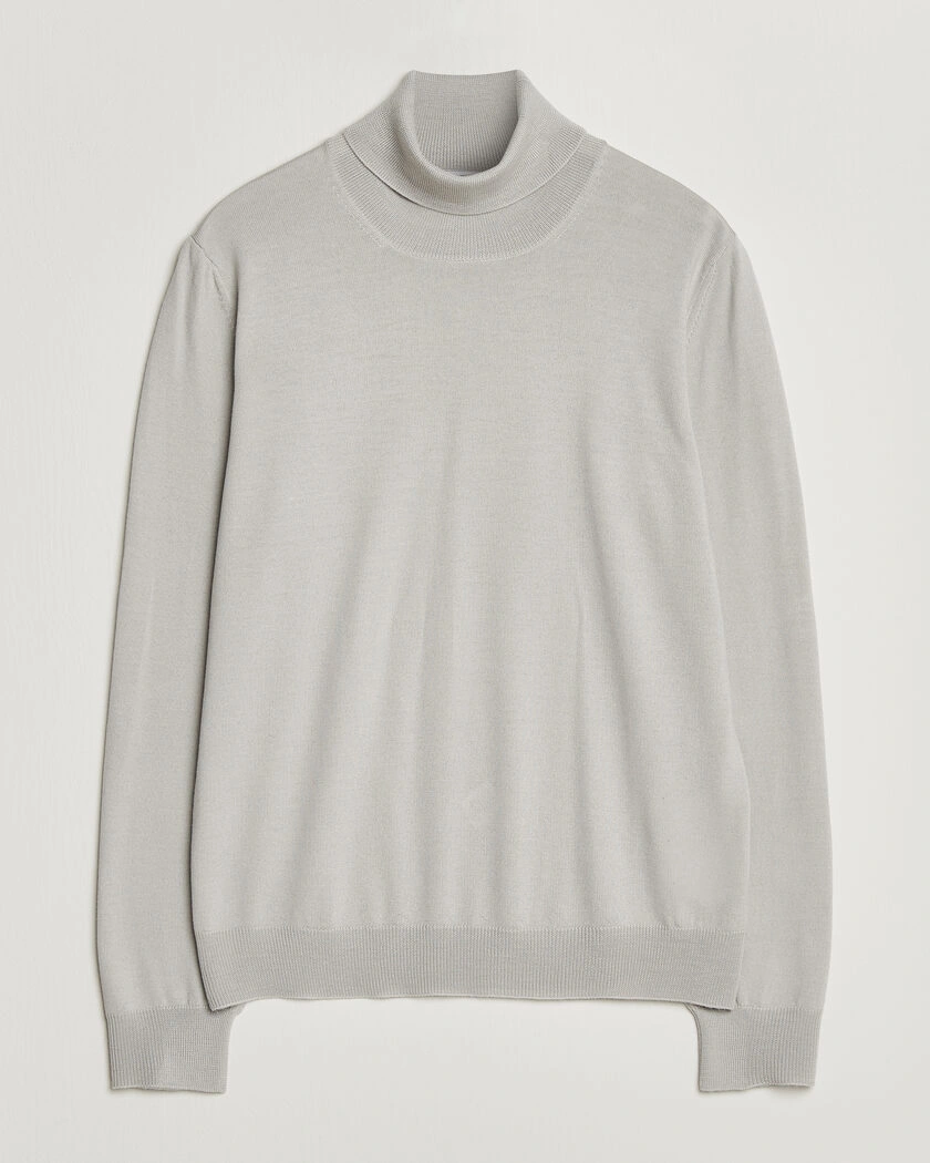 Gran Sasso Merino Fashion Fit Rollneck Light Beige – Beige