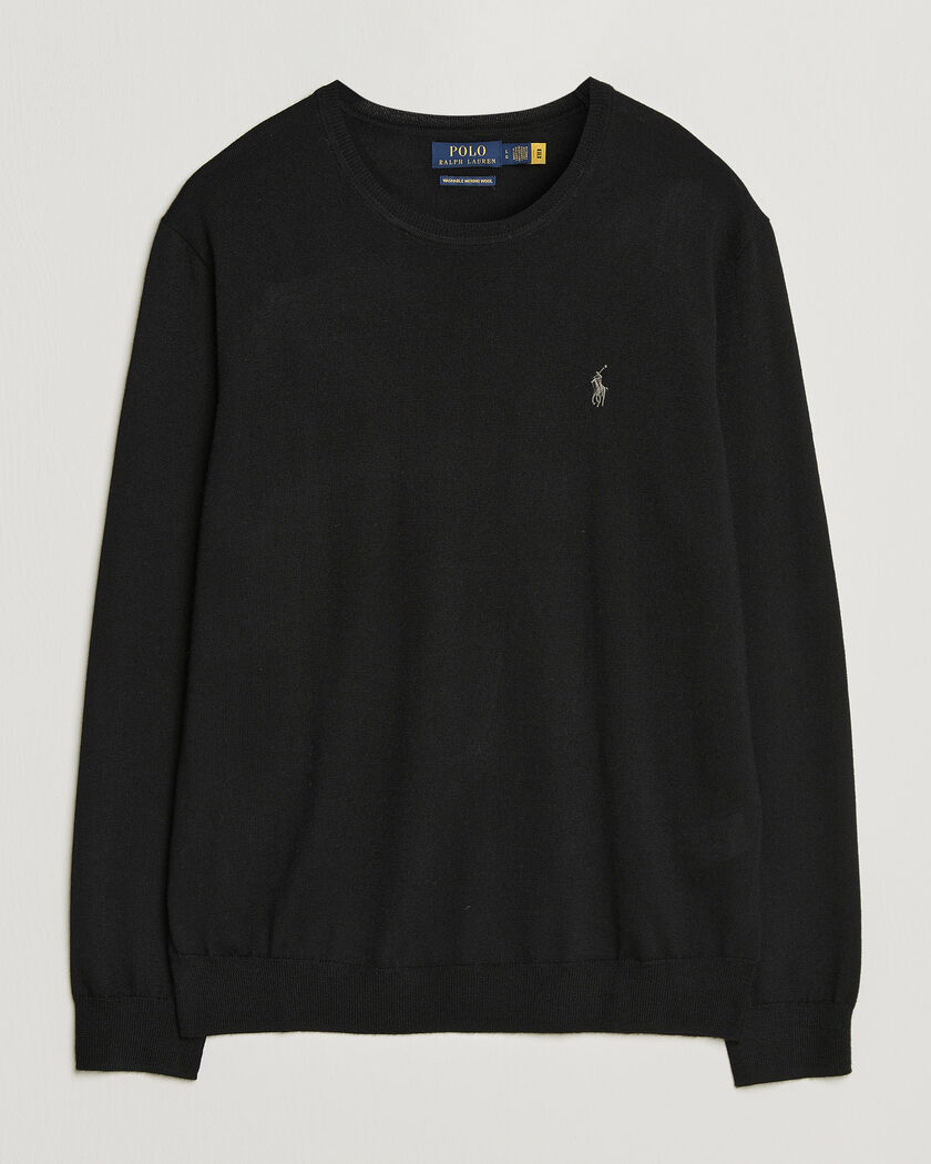 Polo Ralph Lauren Long Sleeve Pullover Polo Black – Svart