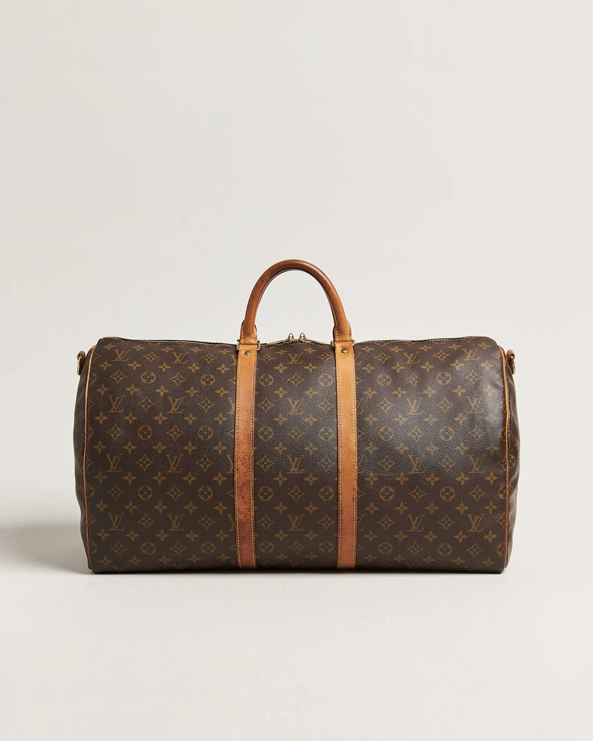 Louis Vuitton Pre-Owned Keepall 55 Bandouliére Monogram – Brun