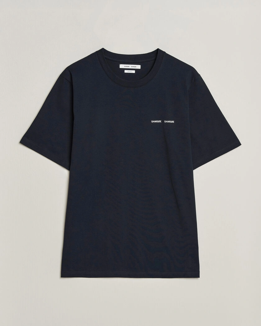Samsøe Samsøe Thomas Cotton T-Shirt Salute Navy – Blå