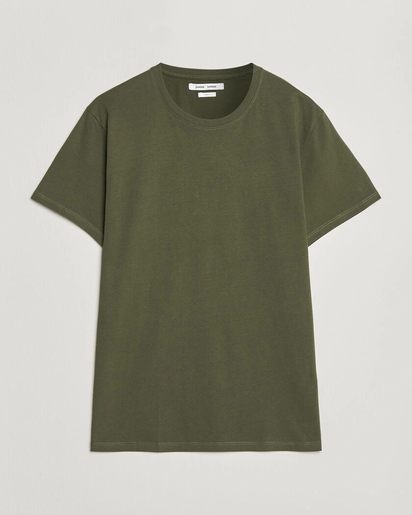 Samsøe Samsøe Kronos Cotton T-Shirt Forest Night – Grön