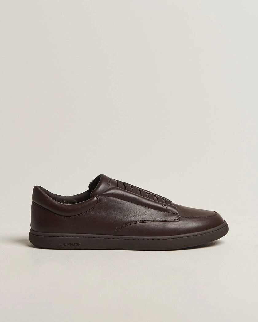 J.M. Weston Dress Sneaker Dark Brown Nappa – Brun