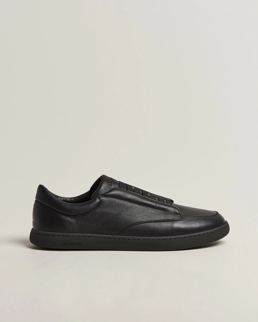 J.M. Weston Dress Sneaker Black Nappa – Svart