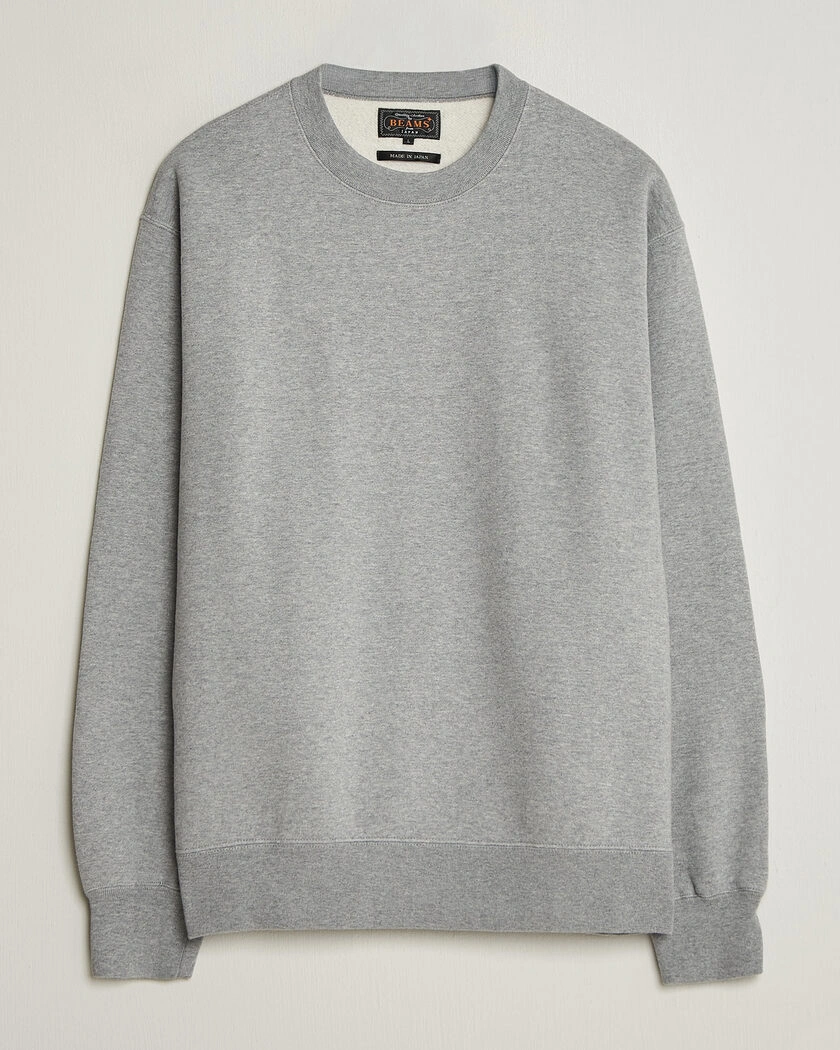 BEAMS PLUS Soft Sweat Crew Neck Grey – Grå