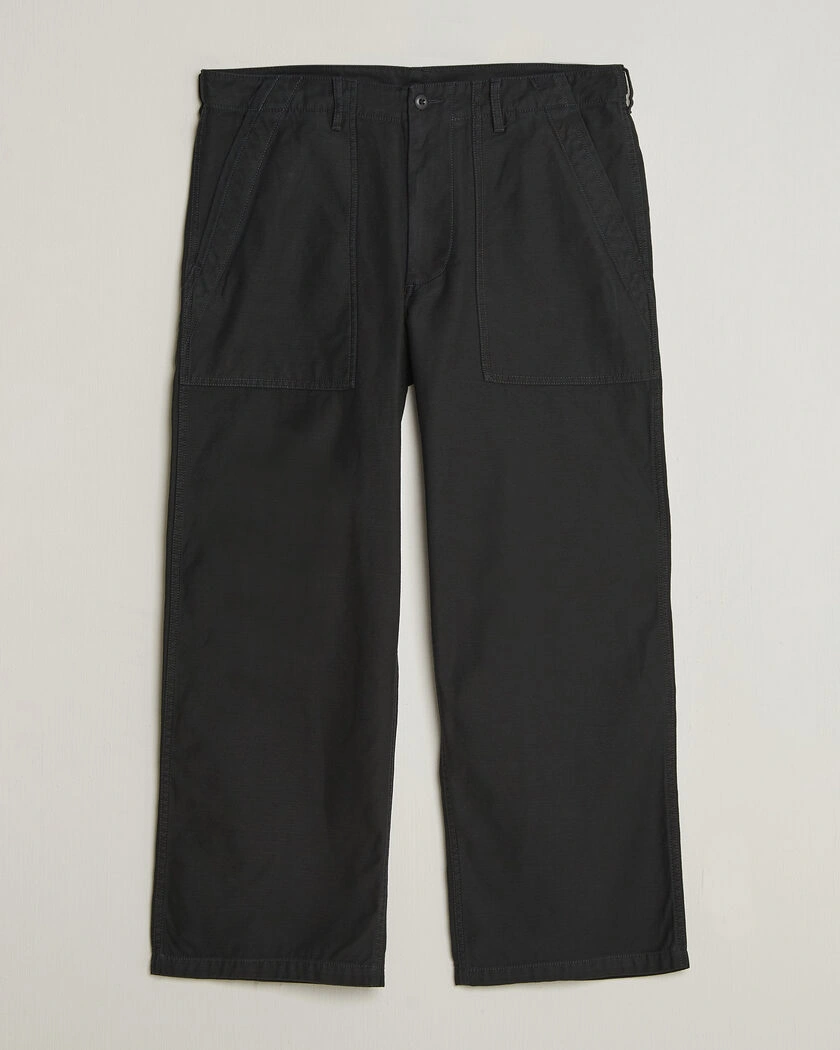 BEAMS PLUS MIL Utility Sateen Trousers Black – Svart