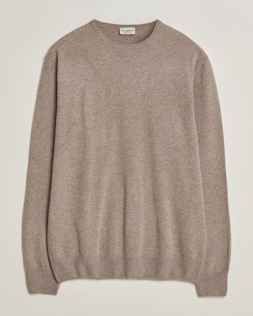 Morgano Wool/Cashmere Crewneck Walnut – Brun