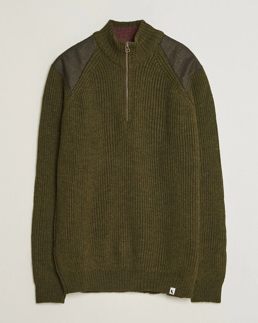 Peregrine Foxton Quarter Zip Jumperr Olive – Grön