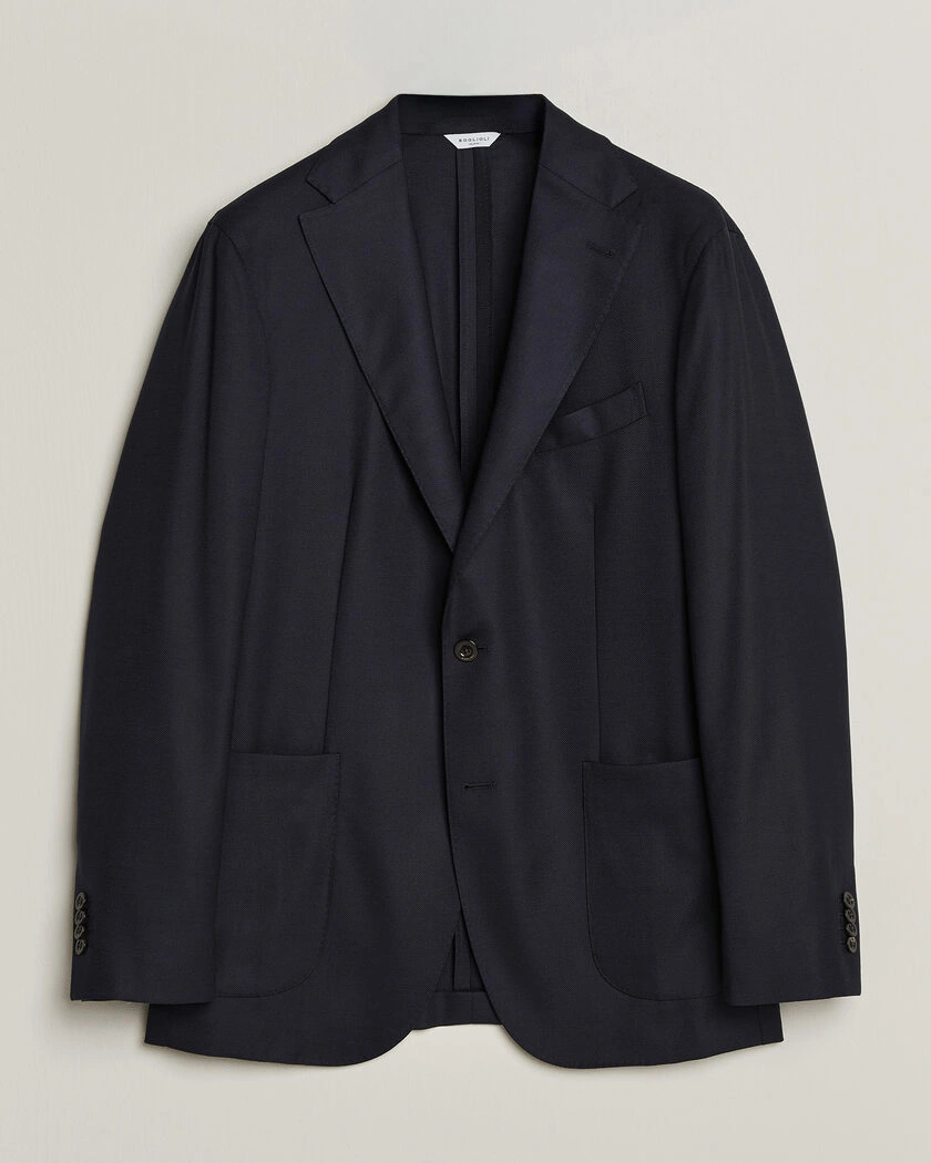 Boglioli for Care of Carl Boglioli K Jacket Exclusive Hopsack Blazer Navy – Blå