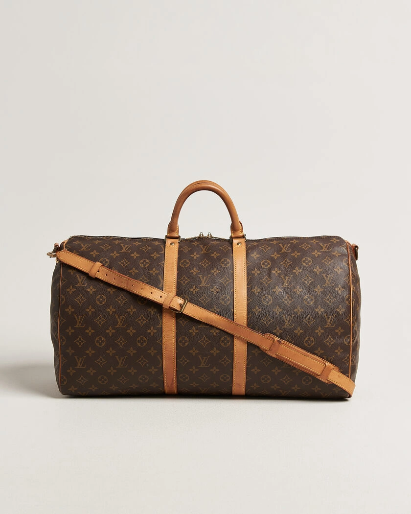 Louis Vuitton Pre-Owned Keepall 55 Bandoulière Monogram – Brun