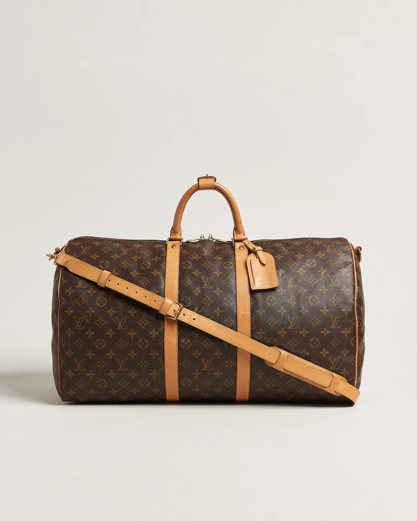 Louis Vuitton Pre-Owned Keepall 55 Bandoulière Monogram – Brun