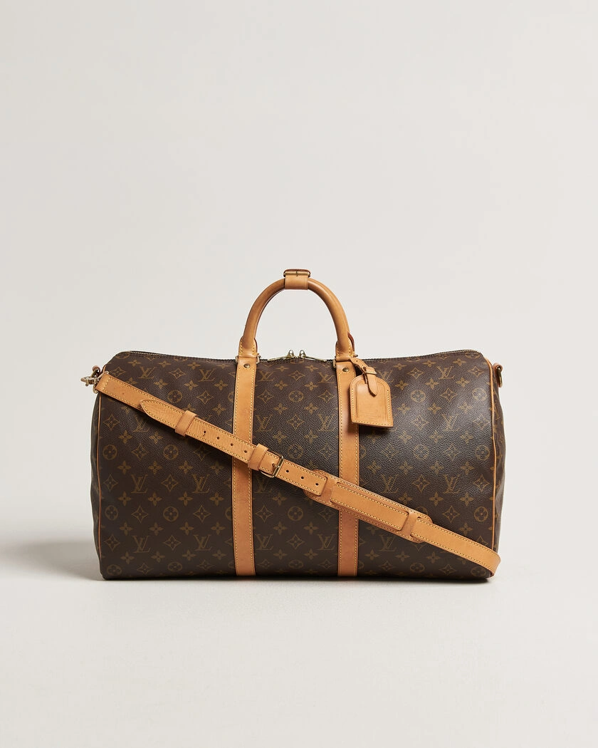 Louis Vuitton Pre-Owned Keepall 50 Bandoulière Monogram – Brun