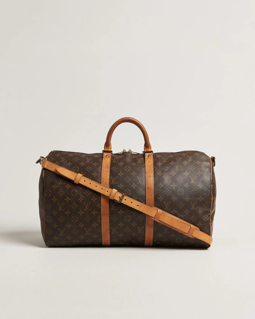 Louis Vuitton Pre-Owned Keepall 50 Bandoulière Monogram – Brun