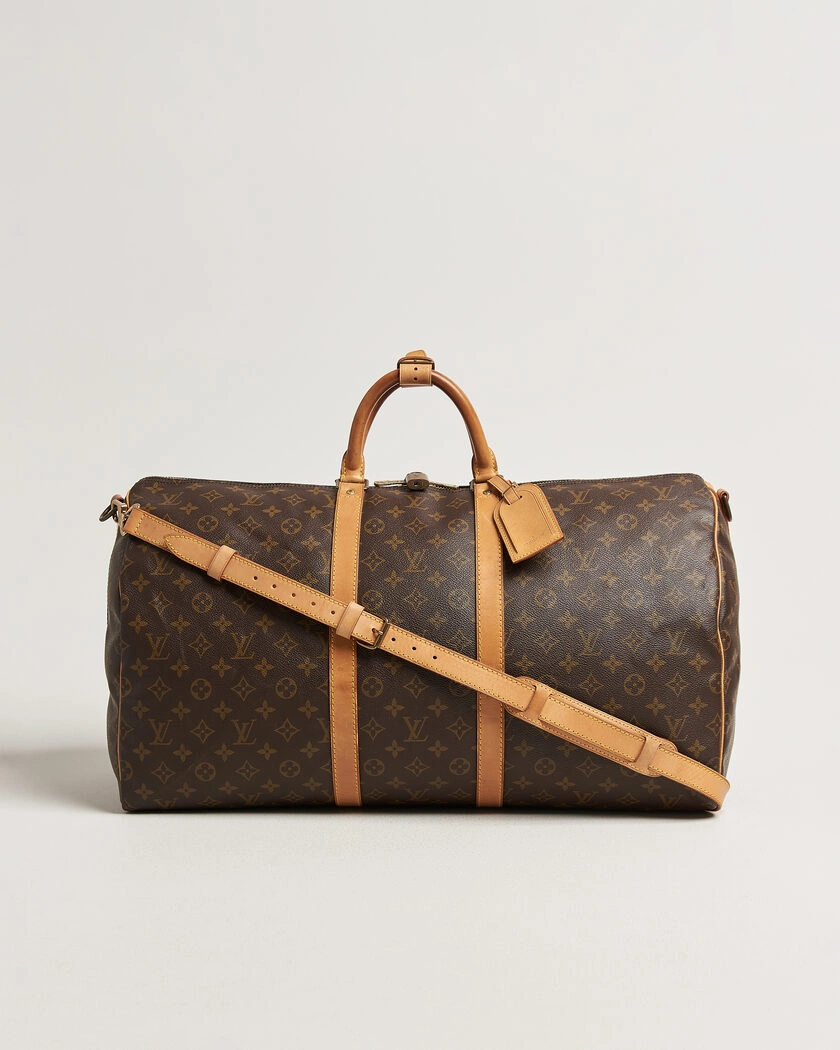 Louis Vuitton Pre-Owned Keepall 55 Bandoulière Monogram – Brun
