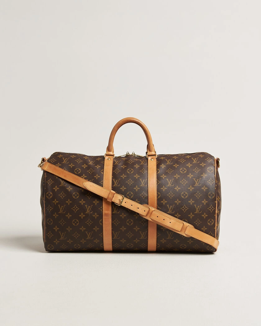 Louis Vuitton Pre-Owned Keepall 50 Bandoulière Monogram – Brun