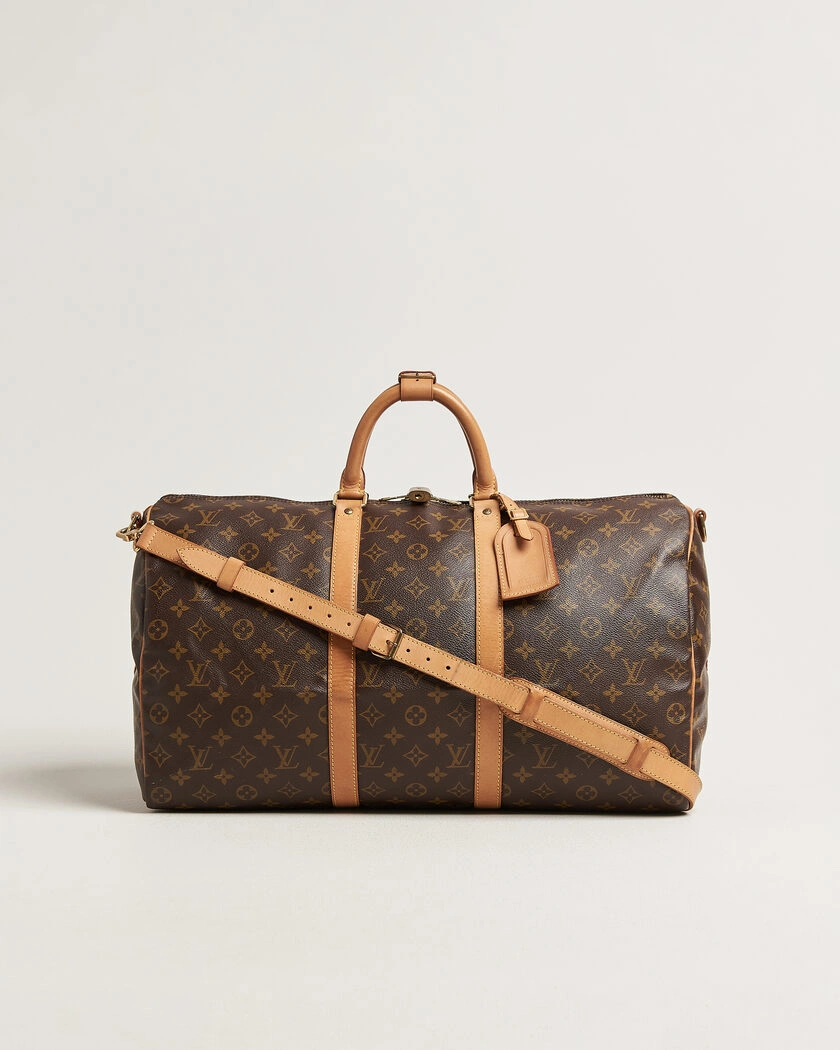 Louis Vuitton Pre-Owned Keepall 50 Bandoulière Monogram – Brun