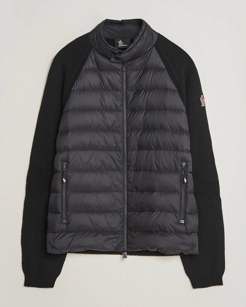 Moncler Grenoble Padded Hybrid Cardigan Black – Svart