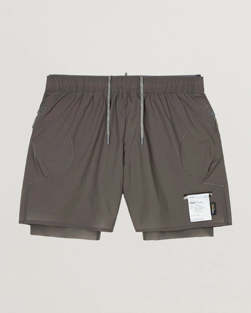 Satisfy Rippy Cordura 5 Inch Shorts Subterranean – Grå