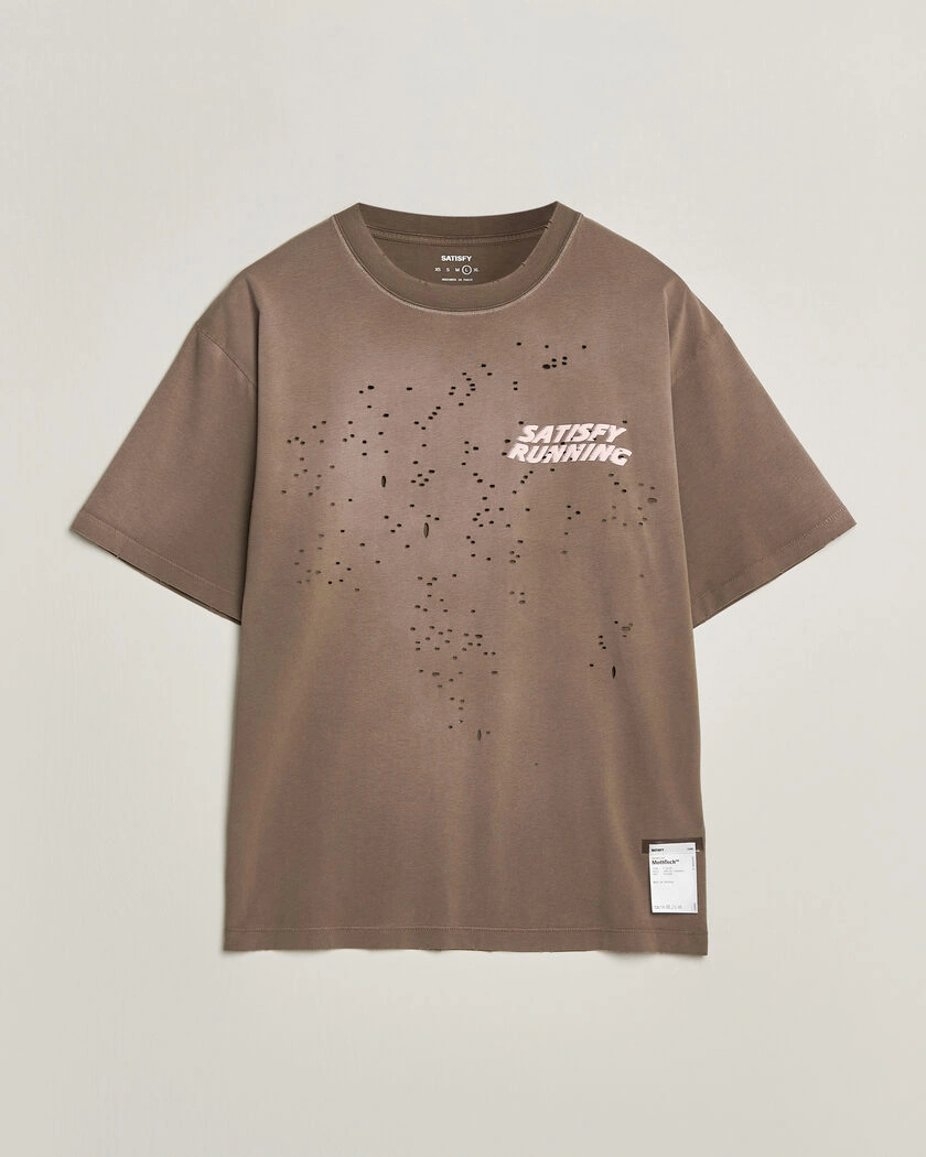 Satisfy MothTech T-Shirt Sun Bleached Rain Drum – Beige