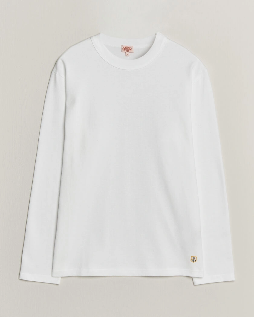  Armor-lux Heritage Long Sleeve Cotton T-Shirt White – Vit