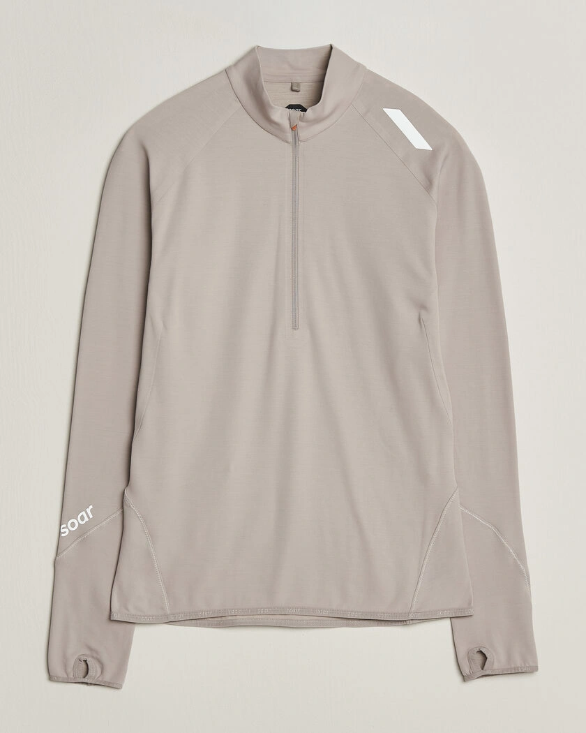 SOAR Running Wool Tech Top Opal Grey – Grå
