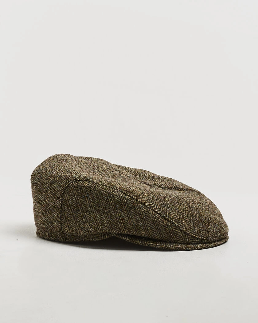 Wigéns Ivy Slim Herringbone Cap Olive – Grön
