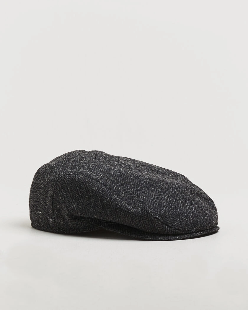 Wigéns Ivy Slim Herringbone Cap Dark Grey – Grå