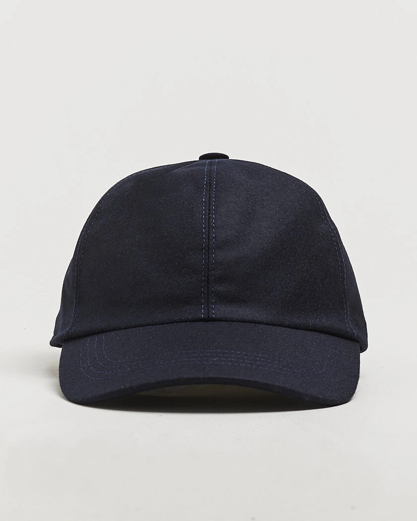 Wigéns Wool/Cashmere Baseball Cap Navy – Blå
