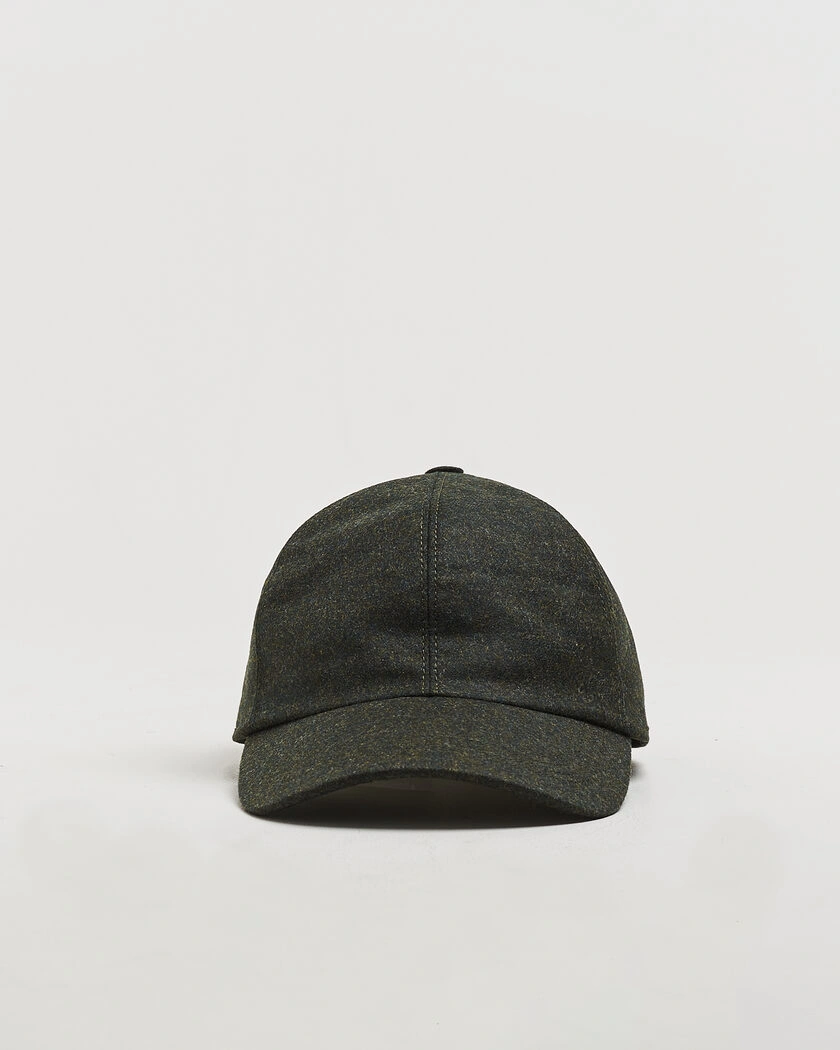 Wigéns Wool/Cashmere Baseball Cap Hunter Green – Grön