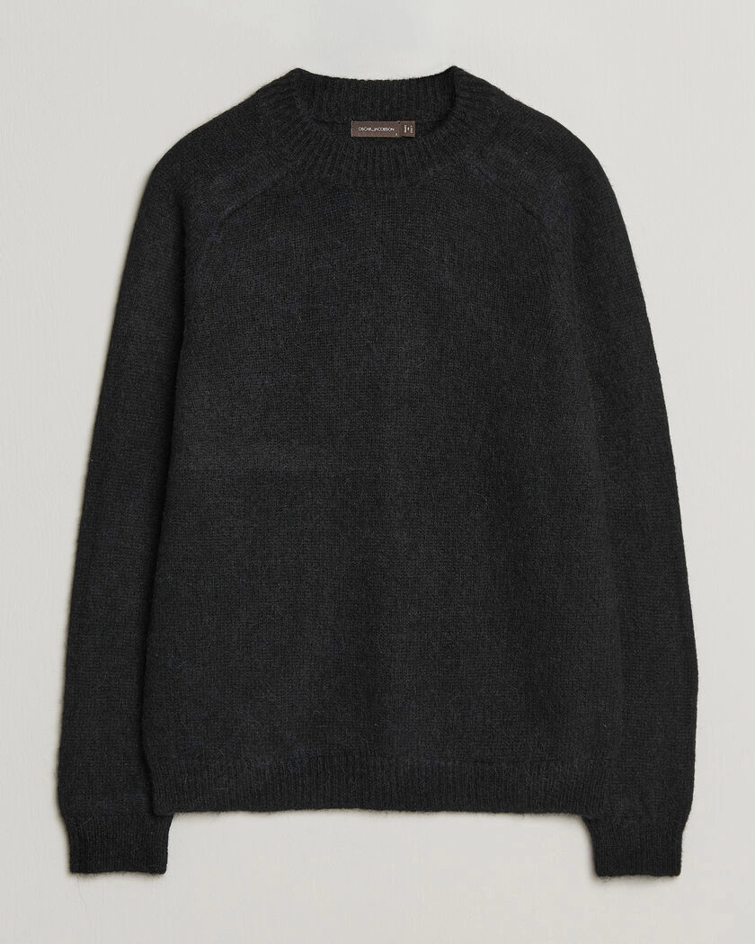 Oscar Jacobson Andie Alpacka/Merino Knitted Sweater Black – Svart