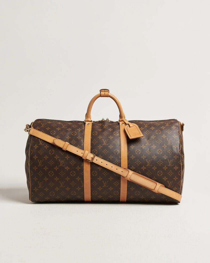 Louis Vuitton Pre-Owned Keepall 55 Bandoulière Monogram – Brun