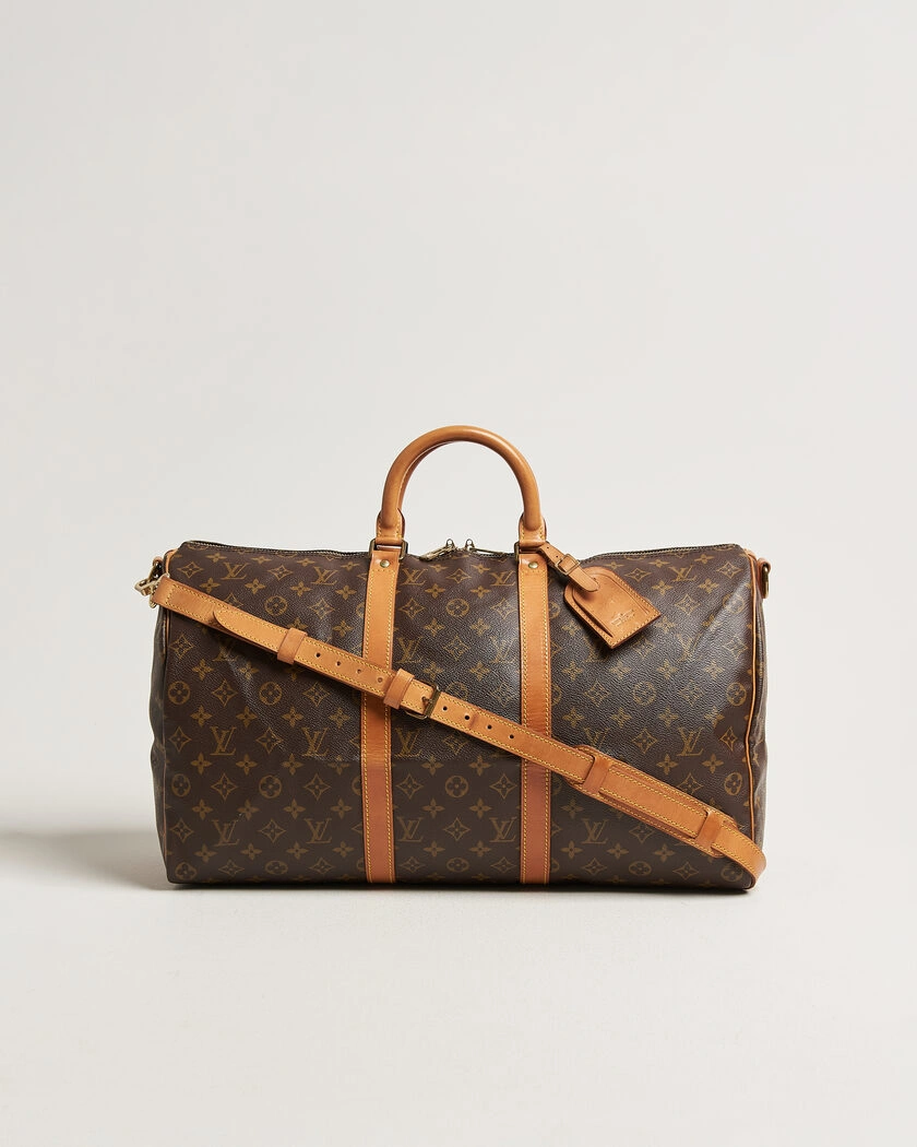 Louis Vuitton Pre-Owned Keepall 50 Bandoulière Monogram – Brun