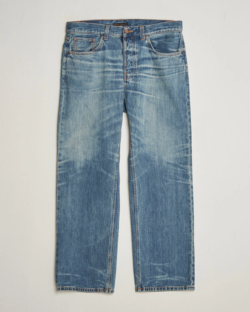 Nudie Jeans Tuff Tony Jeans Silver Tracks – Blå