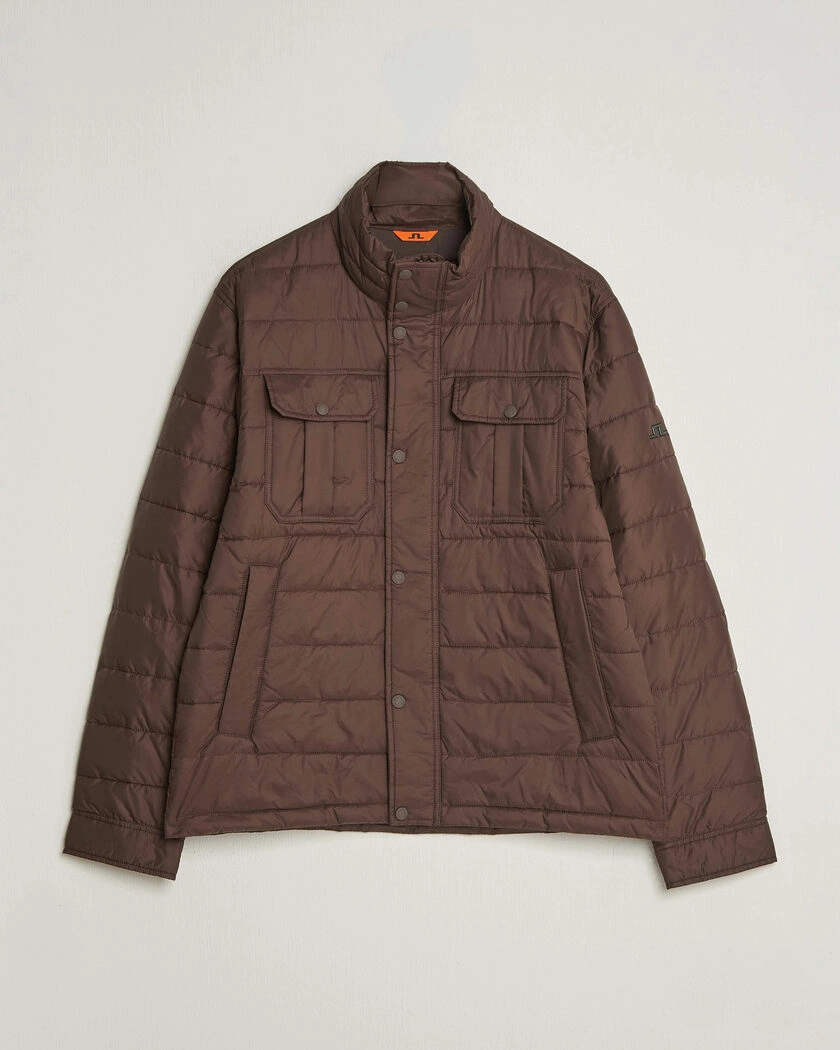J.Lindeberg Bailey Light Padded Jacket Seal Brown – Brun