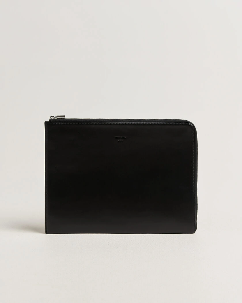 Tiger of Sweden Vitama Smooth Leather Portfolio Black – Svart