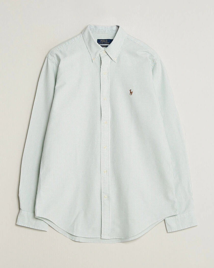 Polo Ralph Lauren Custom Slim Fit Oxford Shirt Pistachio/White – Grön