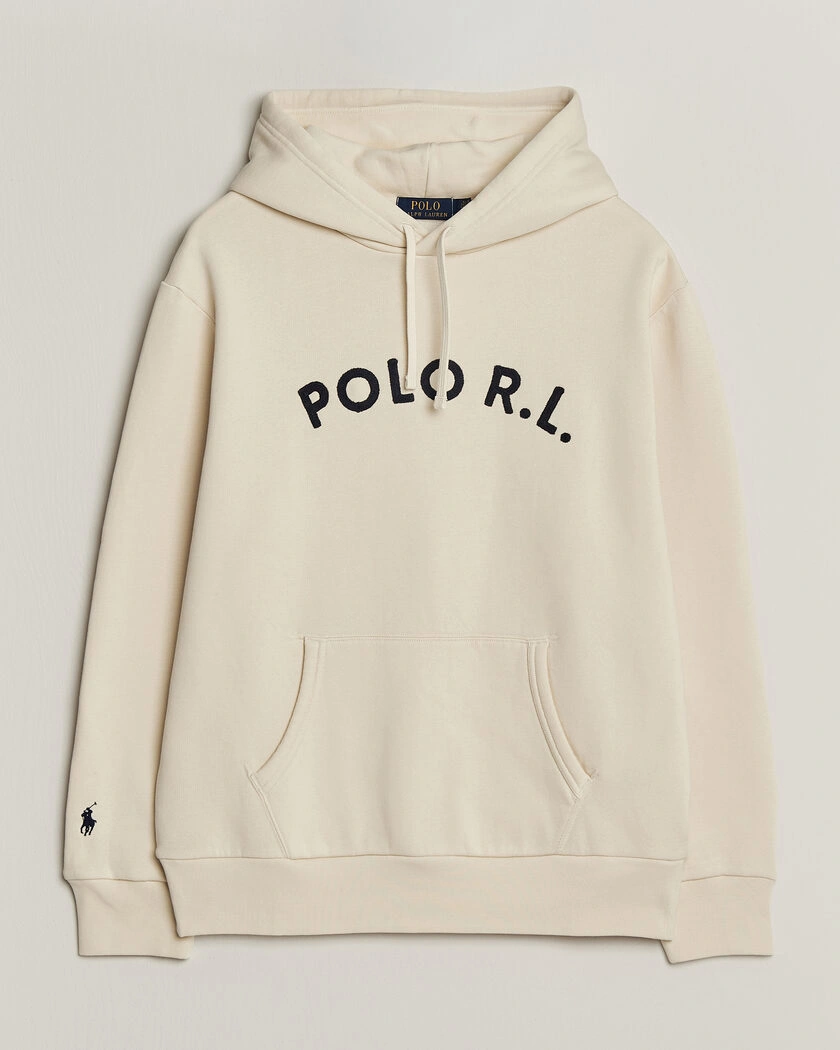 Polo Ralph Lauren Cotton Chest Logo Hood Andover Cream – Vit
