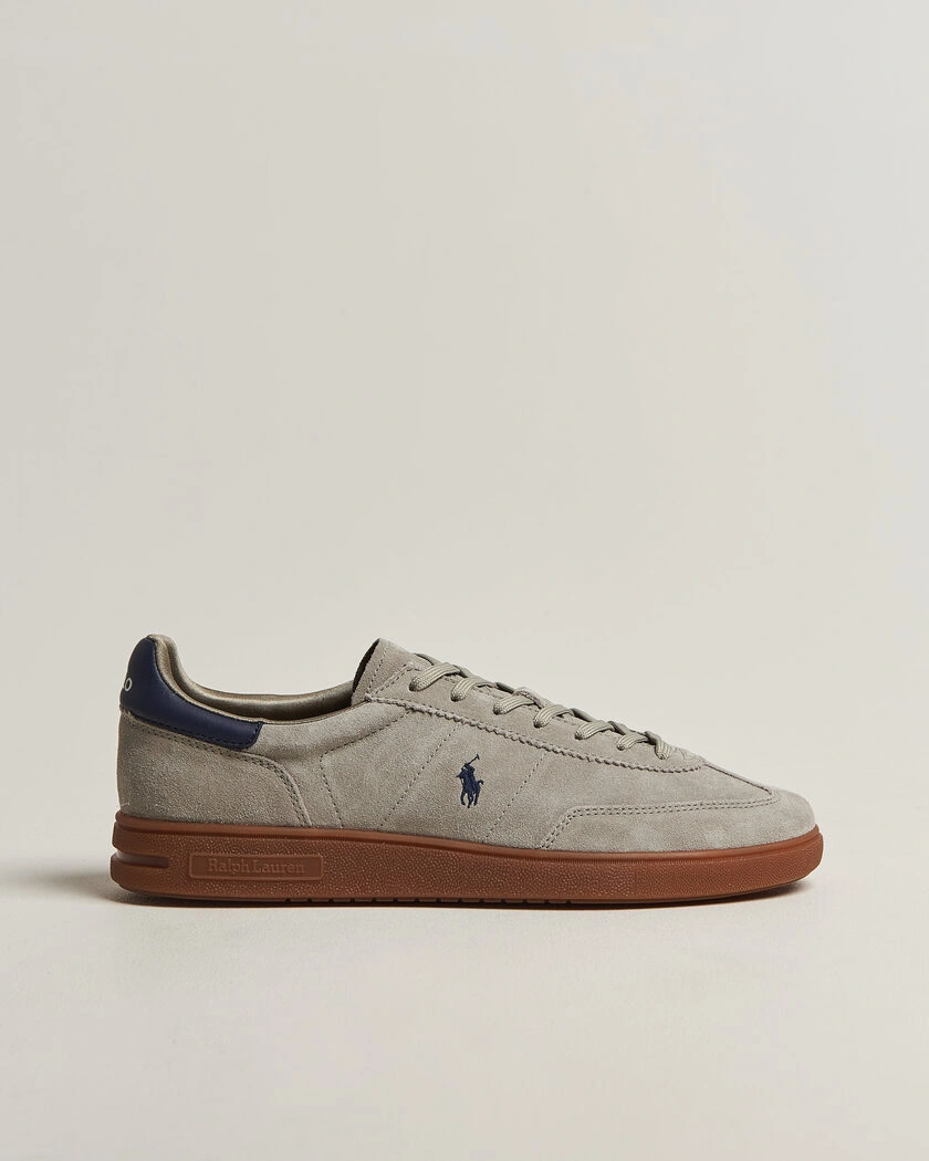 Polo Ralph Lauren Bedford Suede Sneaker Earth Grey – Grå