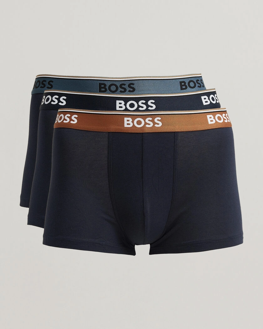 BOSS BLACK 3-Pack Trunk Dark Blue – Blå