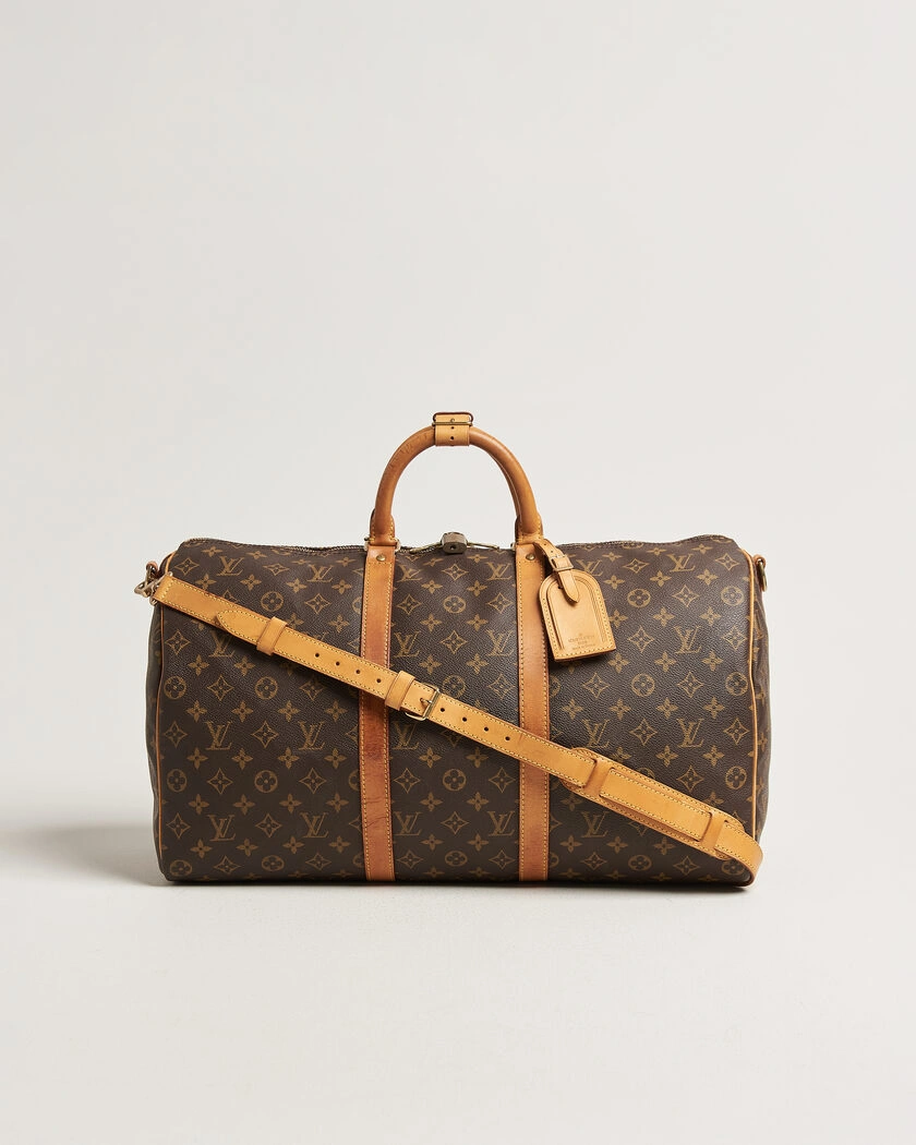 Louis Vuitton Pre-Owned Keepall 50 Bandoulière Monogram – Brun