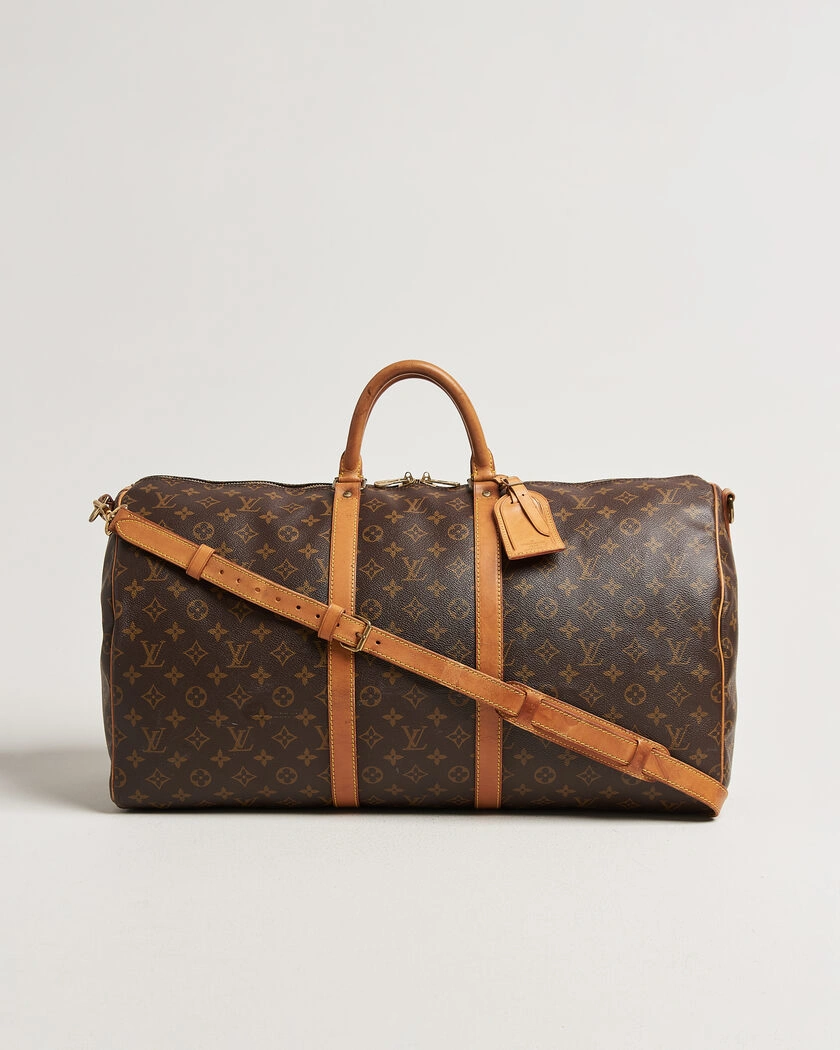 Louis Vuitton Pre-Owned Keepall 55 Bandoulière Monogram – Brun