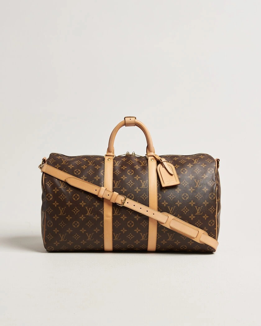 Louis Vuitton Pre-Owned Keepall 50 Bandoulière Monogram – Brun