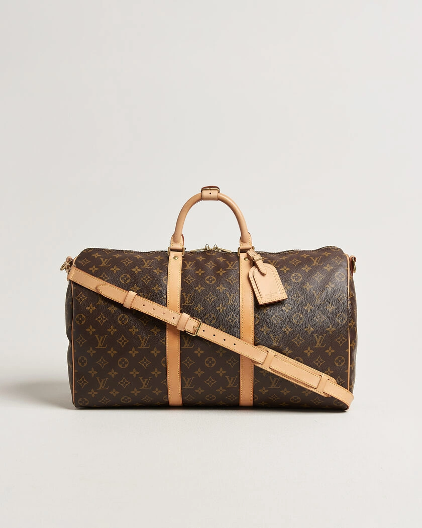 Louis Vuitton Pre-Owned Keepall 50 Bandoulière Monogram – Brun