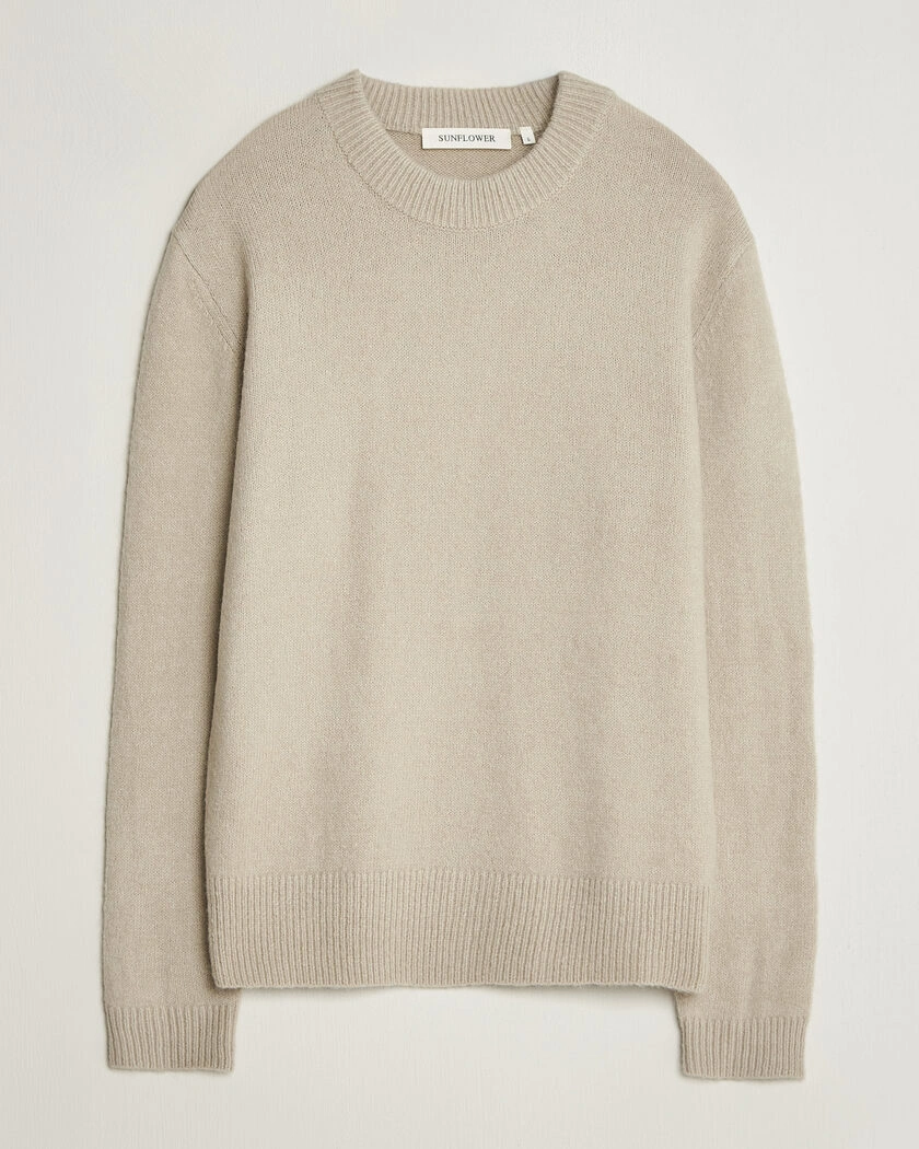 Sunflower Moon Alpaca Sweater Pebble – Beige