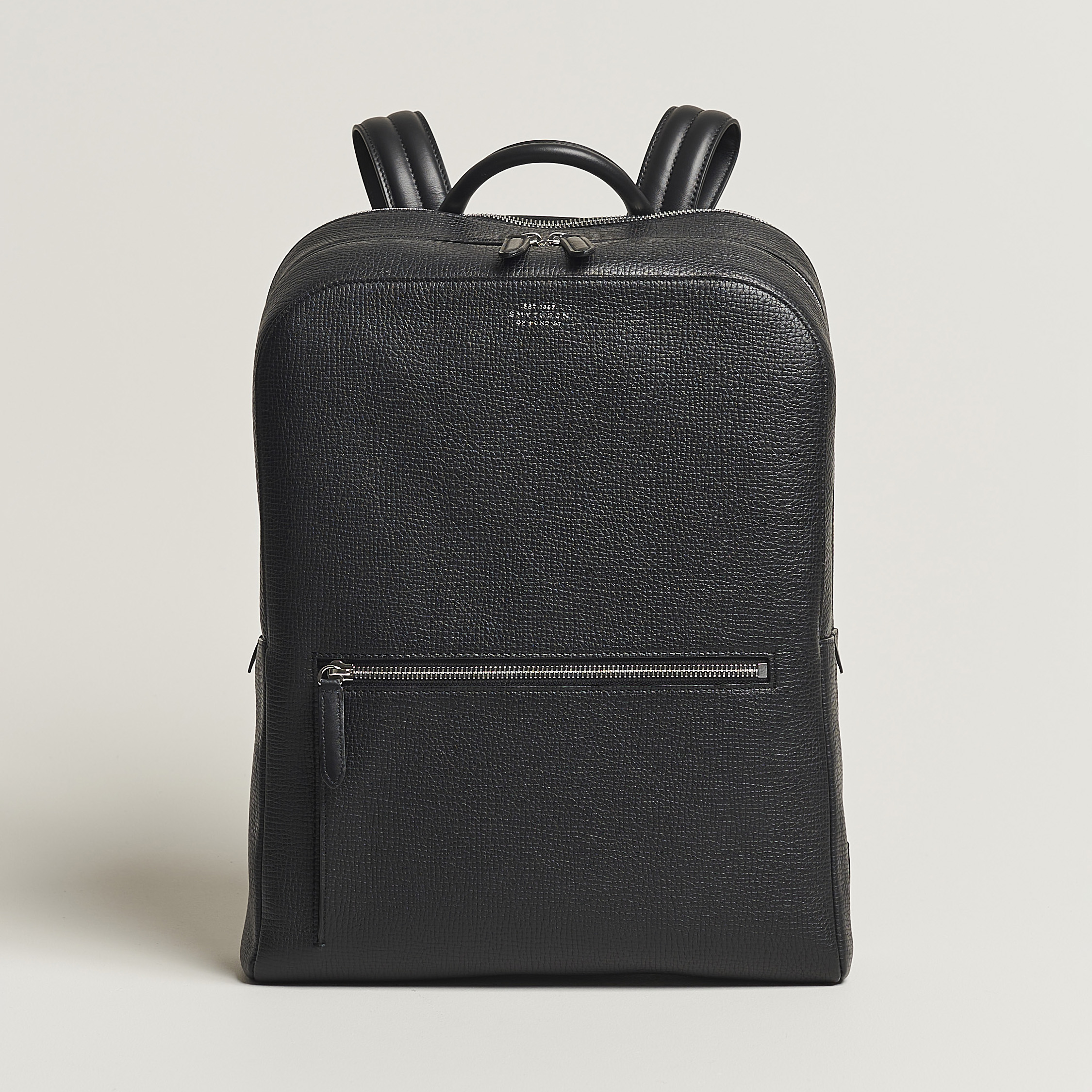 Smythson Ludlow Zip Around Backpack Black Herr Care of Carl