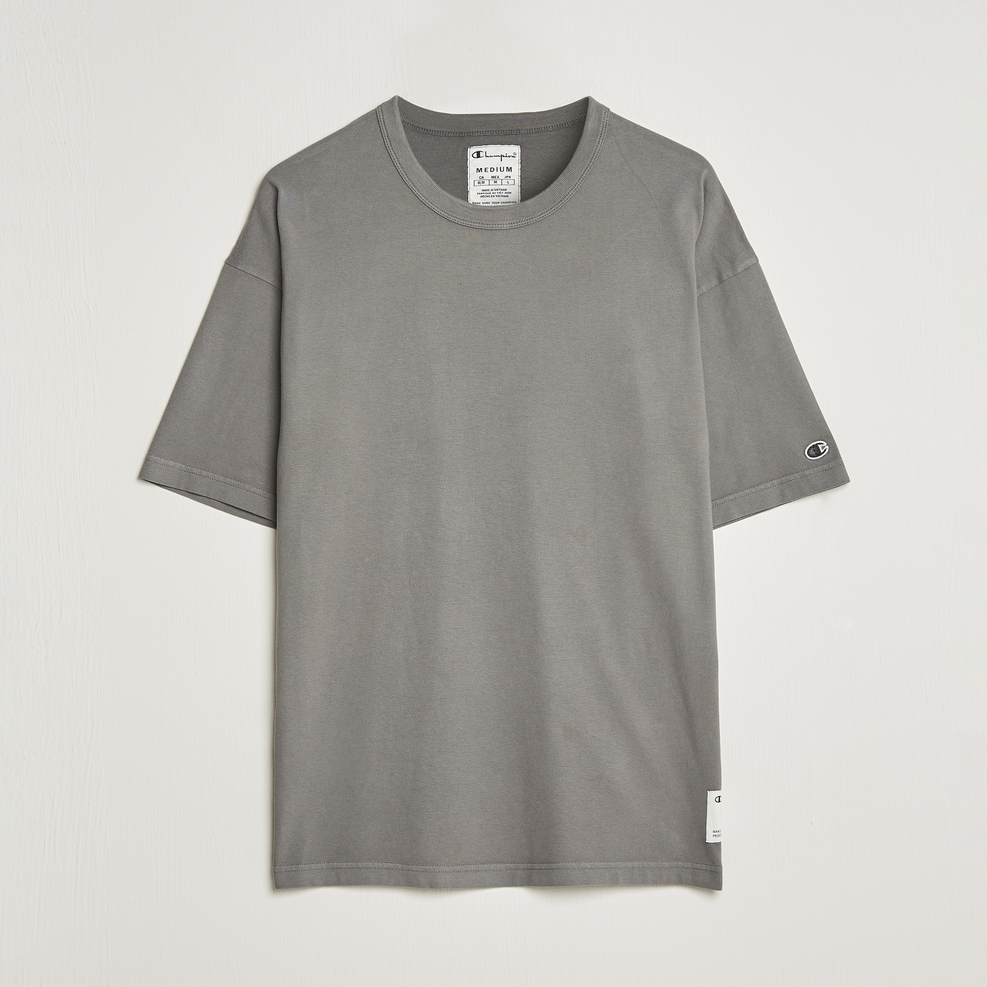 Champion Heritage Garment Dyed T-Shirt Dark Grey | Herr - Care of Carl