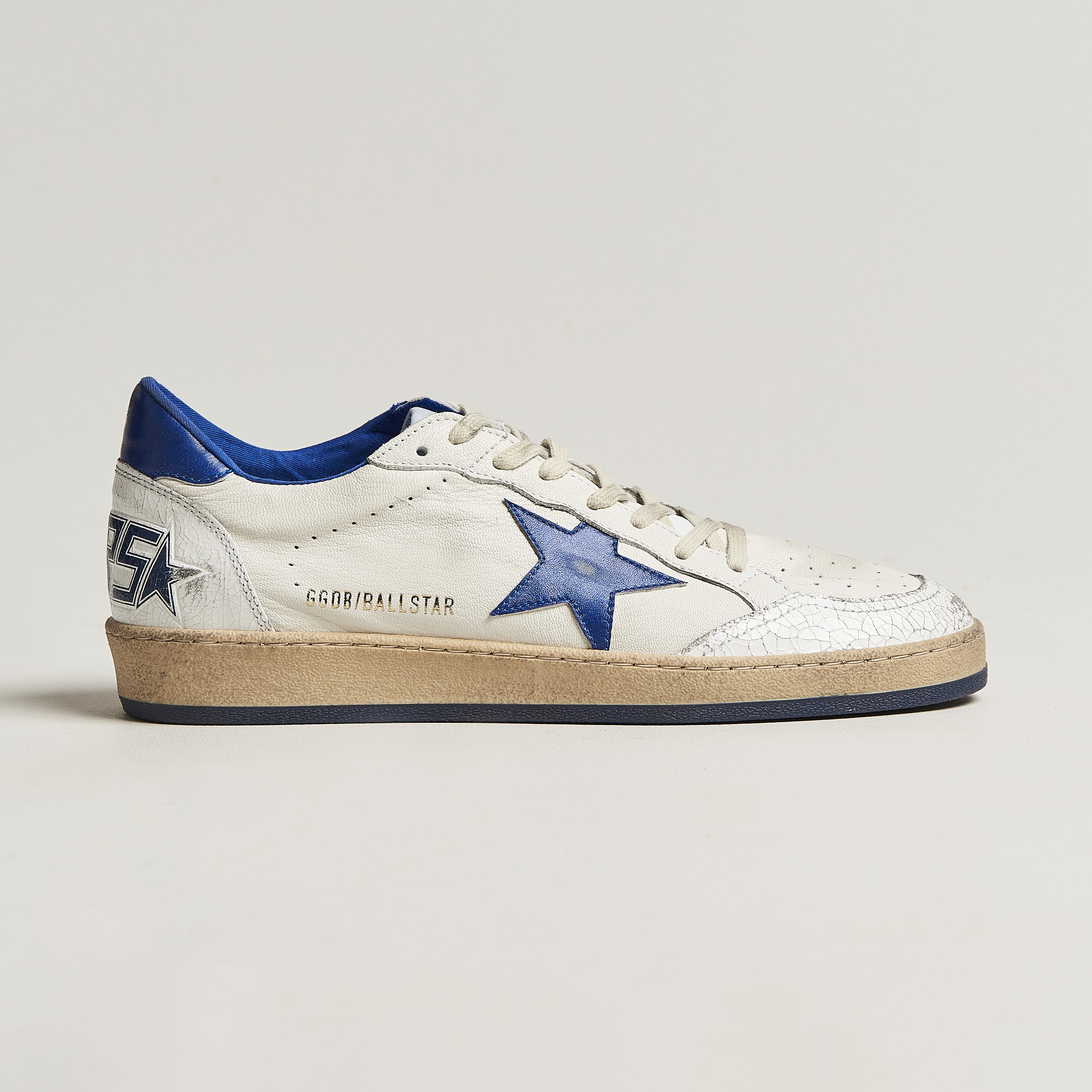 Golden Goose Deluxe Brand Ball Star Sneakers White/Blue | Herr - Care of C