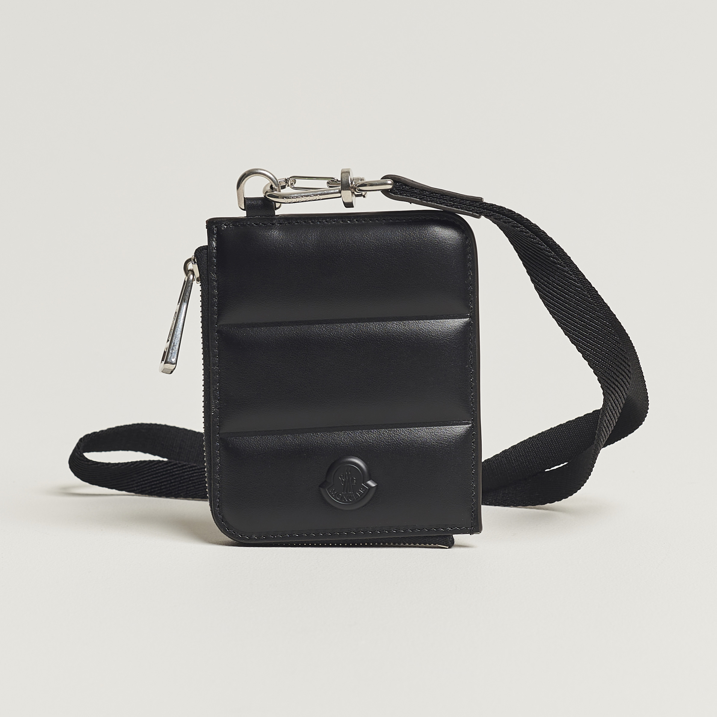 Moncler Strap Leather Wallet Black | Herr - Care of Carl